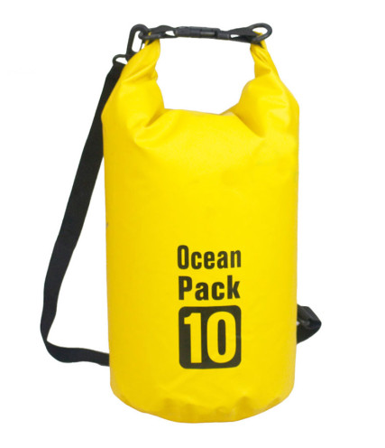 OCEAN PACK ΣΤΕΓΑΝΟΣ ΣΑΚΟΣ 10L ME ΥΜΑΝΤΑ ΩΜΟΥ ΚΙΤΡΙΝΟ