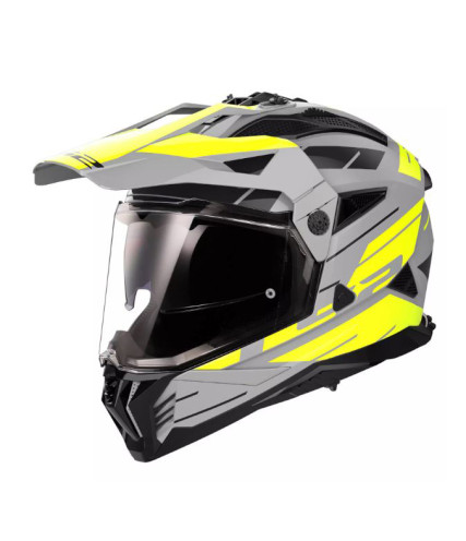 LS2 PIONEER II MX702 NAMIB ΚΡΑΝΟΣ ADVENTURE FLUO GREY