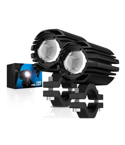 NOVISIGHT ΠΡΟΒΟΛΑΚΙΑ ΜΗΧΑΝΗΣ LED ΑΔΙΑΒΡΟΧΑ 10-30V IP68 ΜΑΥΡ0 2 ΤΕΜ.