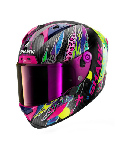 SHARK AERON ΚΡΑΝΟΣ FULL FACE FAWN CARBON/VIOLET/YELLOW
