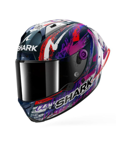 SHARK AERON GP ΚΡΑΝΟΣ FULL FACE FIM RACING REPLICA ZARCO SIGNATURE CARBON/WHITE/VIOLET