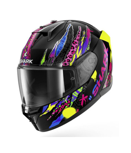 SHARK D-SKWAL 3 ΚΡΑΝΟΣ FULL FACE FAWN BLACK/VIOLET/YELLOW