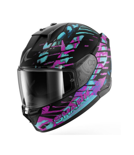 SHARK D-SKWAL 3 ΚΡΑΝΟΣ FULL FACE REPTAIA MAT BLACK/ GLITTER