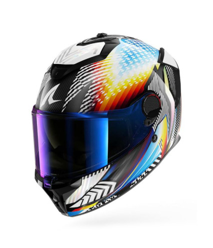 SHARK SPARTAN GT PRO ΚΡΑΝΟΣ FULL FACE CARBON STHYR WHITE CHROME 