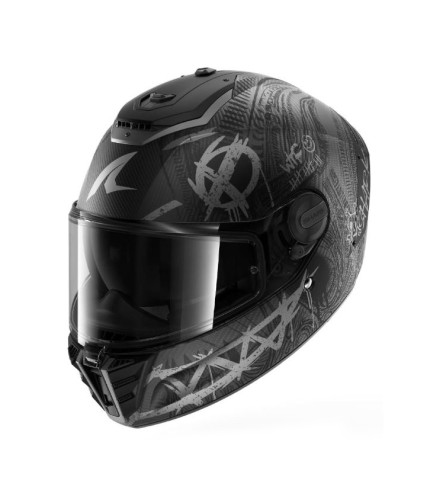 SHARK SPARTAN RS ΚΡΑΝΟΣ FULL FACE CARBON SHIEVER MATT ANTHRACITE BLACK