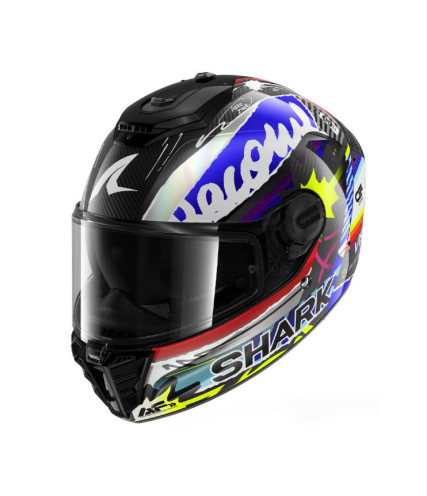 SHARK SPARTAN RS ΚΡΑΝΟΣ FULL FACE CARBON STREETRUSH BLUE/ CHROME