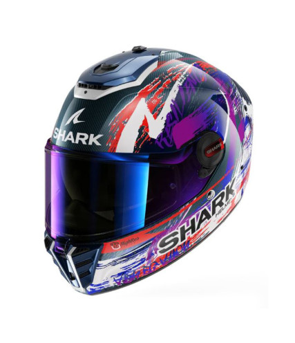 SHARK SPARTAN RS ΚΡΑΝΟΣ FULL FACE CARBON ZARCO SIGNATURE WHITE/ VIOLET