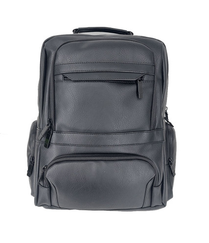 AGVPRO GVR24355 ΤΣΑΝΤΑ ΠΛΑΤΗΣ ΔΕΡΜΑΤΙΝΗ 29L ΜΑΥΡΟ 