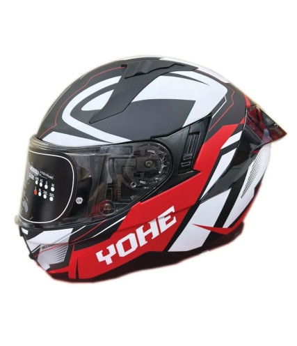 YOHE 910 SV G04 ΚΡΑΝΟΣ FULL FACE WHITE BLACK RED 