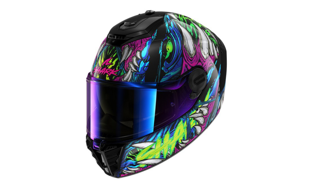 SHARK SPARTAN RS SHAYTAN ΚΡΑΝΟΣ FULL FACE BLUE GREEN PURPLE
