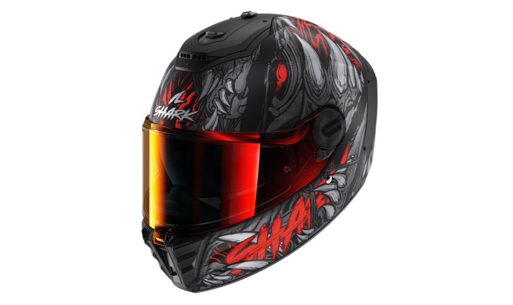 SHARK SPARTAN RS SHAYTAN ΚΡΑΝΟΣ FULL FACE MATT BLACK RED