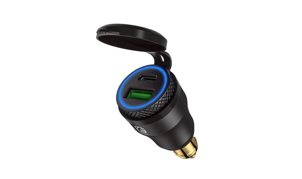 MAXXED PD-3 ΑΝΤΑΠΤΟΡΑΣ ΦΟΡΤΙΣΤΗΣ ΜΟΤΟ TYPE C & USB 12-24V