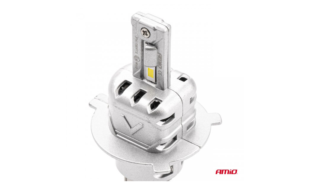 AMIO H4 X2 SERIES ΛΑΜΠΕΣ LED 10-16V 72W 6.500K 7920LM CANBUS (ΑΝΕΜΙΣΤΗΡΑΚΙ) 2ΤΕΜ.