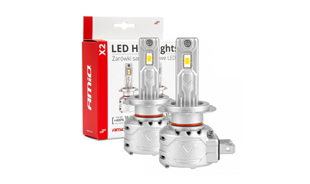 AMIO H7 X2 SERIES ΛΑΜΠΕΣ LED 10-16V 72W 6.500K 7920LM CANBUS (ΑΝΕΜΙΣΤΗΡΑΚΙ) 2ΤΕΜ.