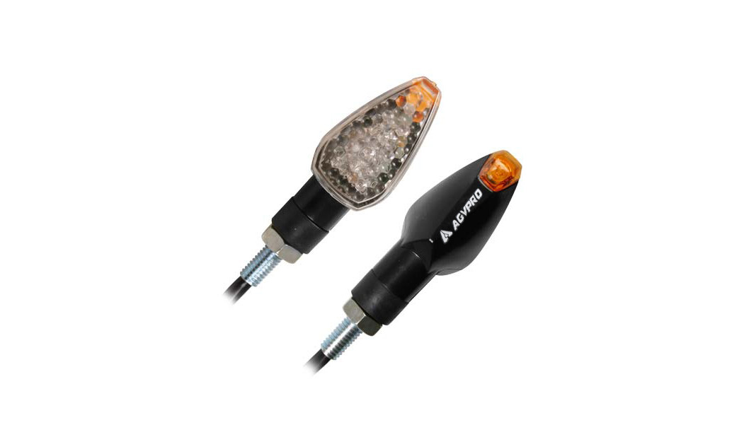 AGVPRO LUM-225 ΦΛΑΣ ΜΗΧΑΝΗΣ LED (65 x 28 mm) ΜΑΥΡΟ ΜΕ ΔΙΑΦΑΝΗ ΤΖΑΜΑΚΙ 