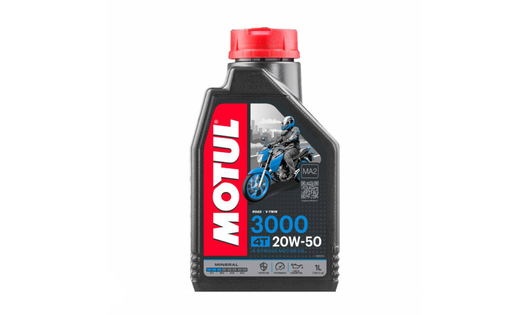 ΛΑΔΙ ΚΙΝΗΤΗΡΑ MOTUL 3000 4T MA2 20W50 1L