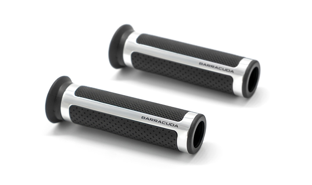 BARRACUDA RACING GRIPS N1026-A SILVER 