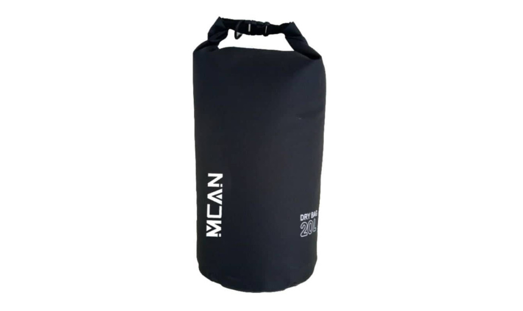 MCAN OCEAN BAG ΑΔΙΑΒΡΟΧΟΣ ΣΑΚΟΣ ΜΕ ΛΟΥΡΙ ΩΜΟΥ 20L ΜΑΥΡΟ