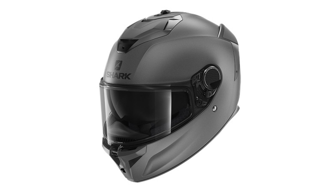 SHARK SPARTAN GT ΚΡΑΝΟΣ FULL FACE BLANK MAT ANTHRACITE
