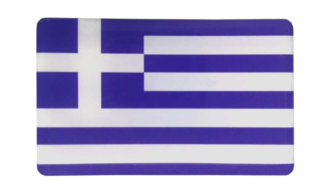 ΕΛΛΗΝΙΚΗ ΣΗΜΑΙΑ ΑΥΤΟΚΟΛΛΗΤΟ ΣΜΑΛΤΟΥ 8X4.5 CM