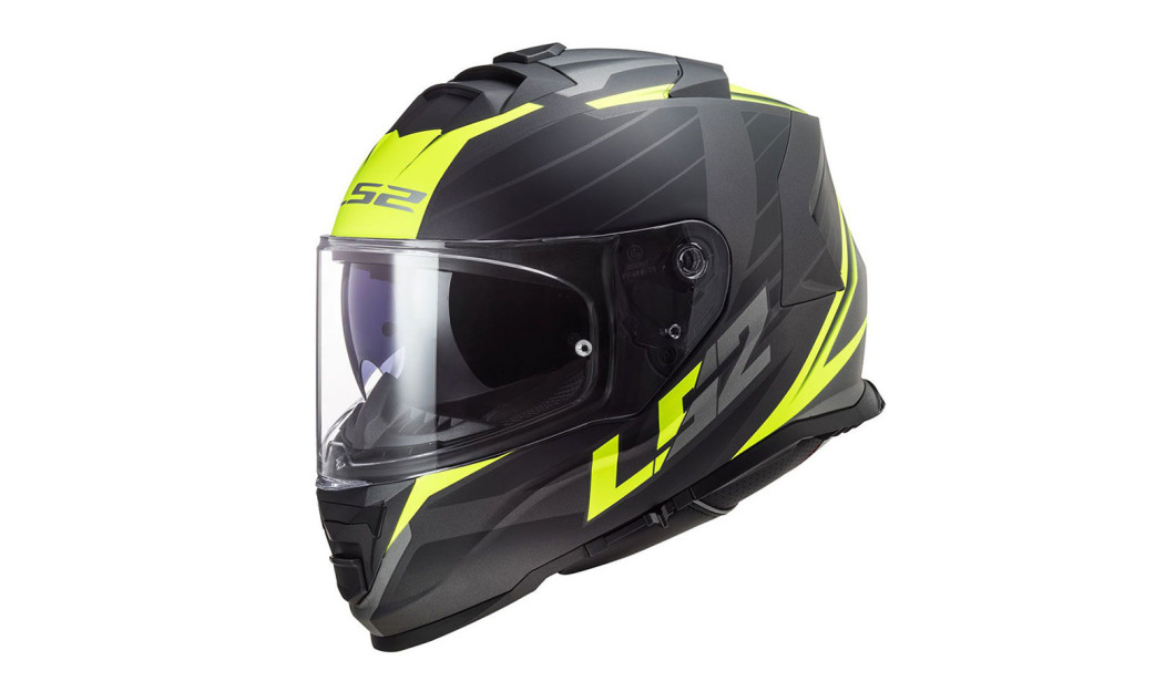 LS2 FF800 STORM NERVE ΚΡΑΝΟΣ FULL FACE MATT H-V YELLOW