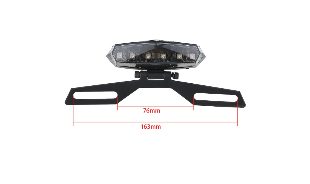 UNIVERSAL ΜΑΧ-120 ΠΙΣΩ ΦΑΝΑΡΙ ΜΗΧΑΝΗΣ LED & ΒΑΣΗ ΦΛΑΣ 