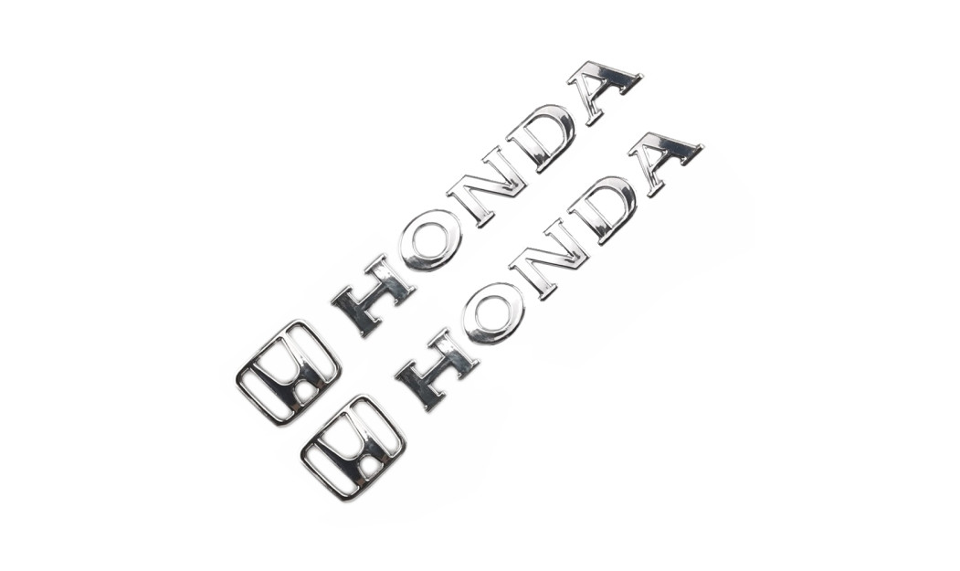 HONDA ΑΥΤΟΚΟΛΛΗΤΟ ΣΗΜΑ 3D 2 ΤΕΜ. SILVER 