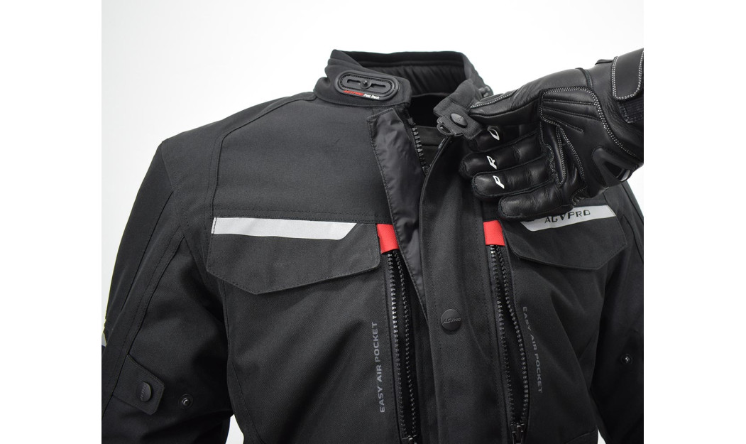 AGVPRO TORNADO DRY-TEX ΜΠΟΥΦΑΝ ΜΗΧΑΝΗΣ 3/4 ΜΑΥΡΟ 