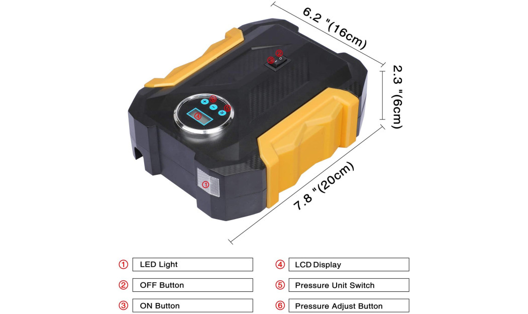 CARSUN ΚΟΜΠΡΕΣΕΡ ΑΕΡΟΣ 12V 150 PSI 