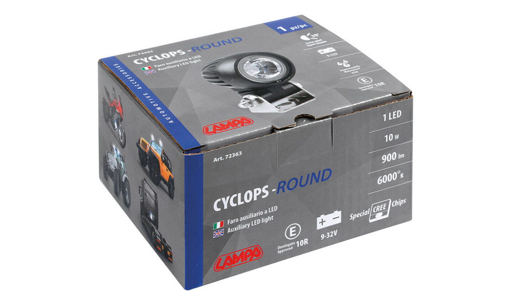 LAMPA CYCLOPS ROUND ΠΡΟΒΟΛΕΑΣ ΜΗΧΑΝΗΣ LED 