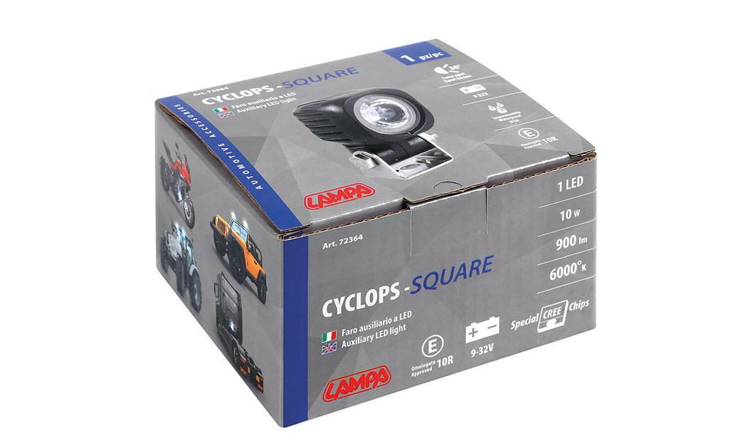 LAMPA CYCLOPS SQUARE ΠΡΟΒΟΛΕΑΣ ΜΗΧΑΝΗΣ LED 
