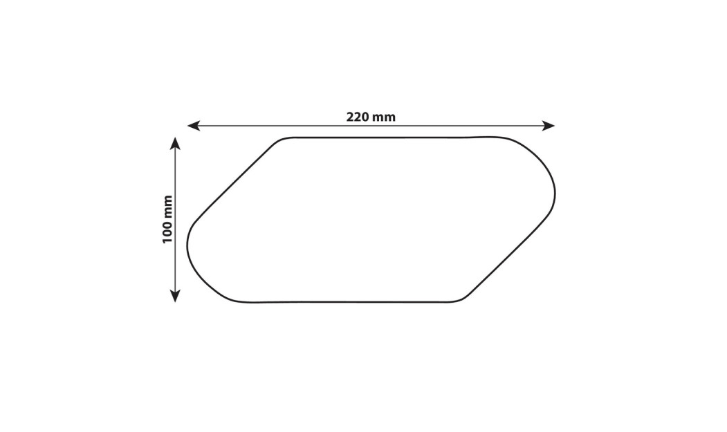 LAMPA GRIP-TANK X1 ΠΡΟΣΤΑΤΕΥΤΙΚΟ ΑΥΤΟΚΟΛΛΗΤΟ ΡΕΖΕΡΒΟΥΑΡ 220X100MM 2ΤΕΜ. BLACK 