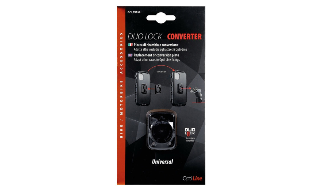 ΑΝΤΑΠΤΟΡΑΣ ΜΕΤΑΤΡΟΠΗΣ ΘΗΚΗΣ ΓΙΑ ΒΑΣΗ LAMPA DUO LOCK CONVERTER UNIVERSAL OPTI LINE