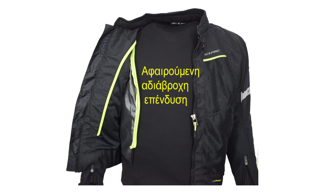 AGVPRO FOX ΑΔΙΑΒΡΟΧΟ ΚΑΛΟΚΑΙΡΙΝΟ ΜΠΟΥΦΑΝ ΜΗΧΑΝΗΣ BLACK 