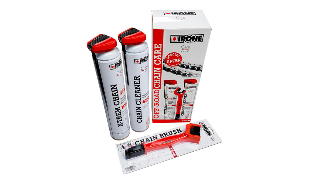 IPONE OFF ROAD CHAIN CARE ΣΕΤ ΚΑΘΑΡΙΣΜΟΥ ΑΛΥΣΙΔΑΣ 750ML