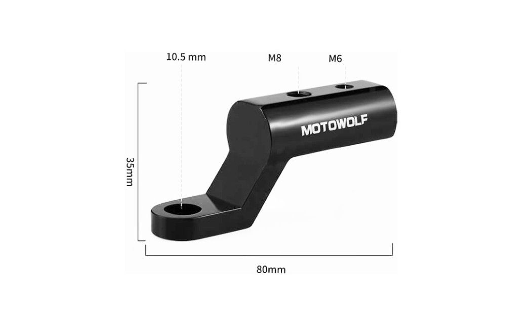MOTOWOLF ΜΠΑΡΑΚΙ ΕΠΕΚΤΑΣΗΣ ΚΑΘΡΕΠΤΗ ΓΙΑ ΦΩΤΑ/ ACTION CAMERA MDL309 ΜΑΥΡΟ