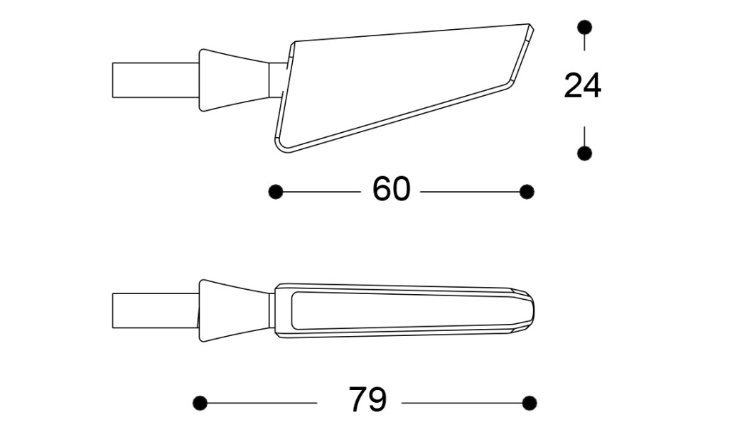 BARRACUDA ΦΛΑΣ ΜΗΧΑΝΗΣ SQ-LED B-LUX BLACK  