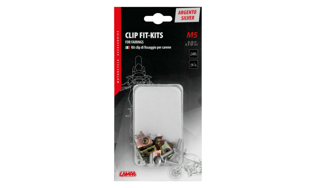 LAMPA ΚΙΤ ΤΟΠΟΘΕΤΗΣΗΣ FAIRINGS MOTO ΑΠΟ ΑΝΑΔ. ΑΛΟΥΜΙΝΙΟ -10 TΜΧ ΑΣΗΜΙ