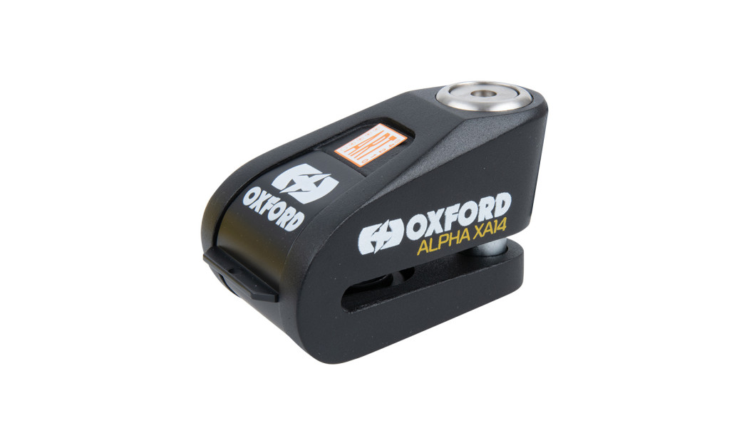 OXFORD ALPHA XA14 ALARM DISC LOCK ΚΛΕΙΔΑΡΙΑ ΔΙΣΚΟΦΡΕΝΟΥ LK218 14MM BLACK