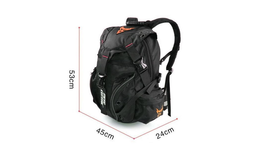 MOTOCENTRIC ΑΔΙΑΒΡΟΧΟ ΣΑΚΙΔΙΟ ΠΛΑΤΗΣ 48LT BLACK/ RED