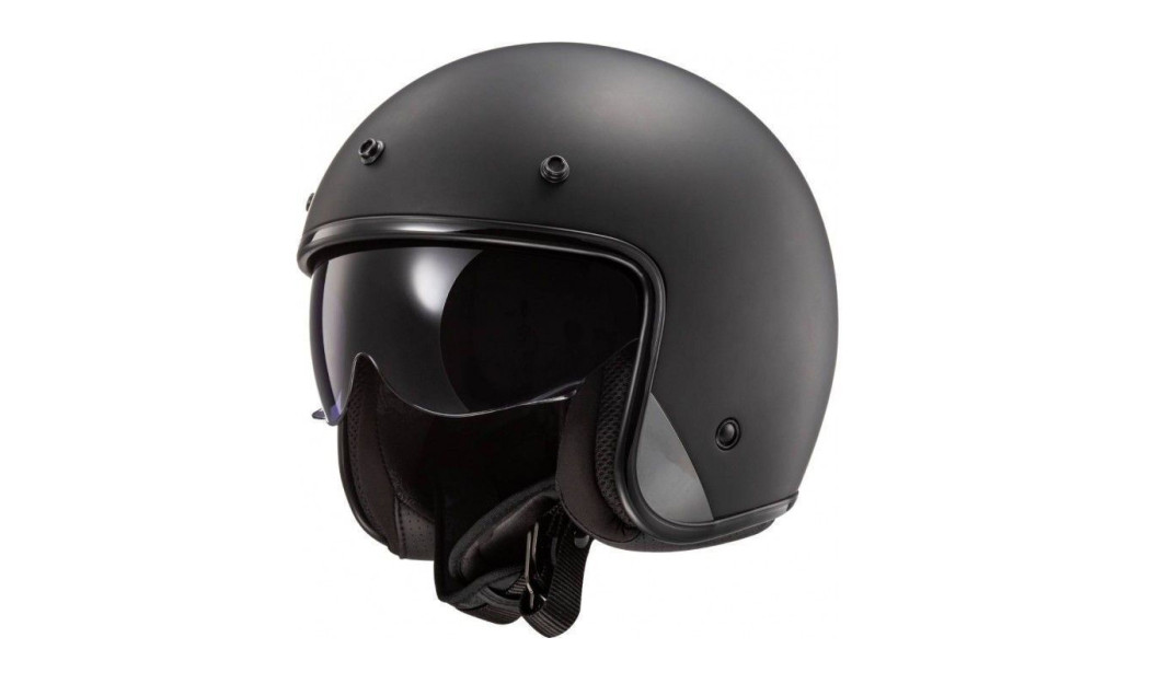 LS2 BOB II OF601 ΚΡΑΝΟΣ JET SOLID MATT BLACK