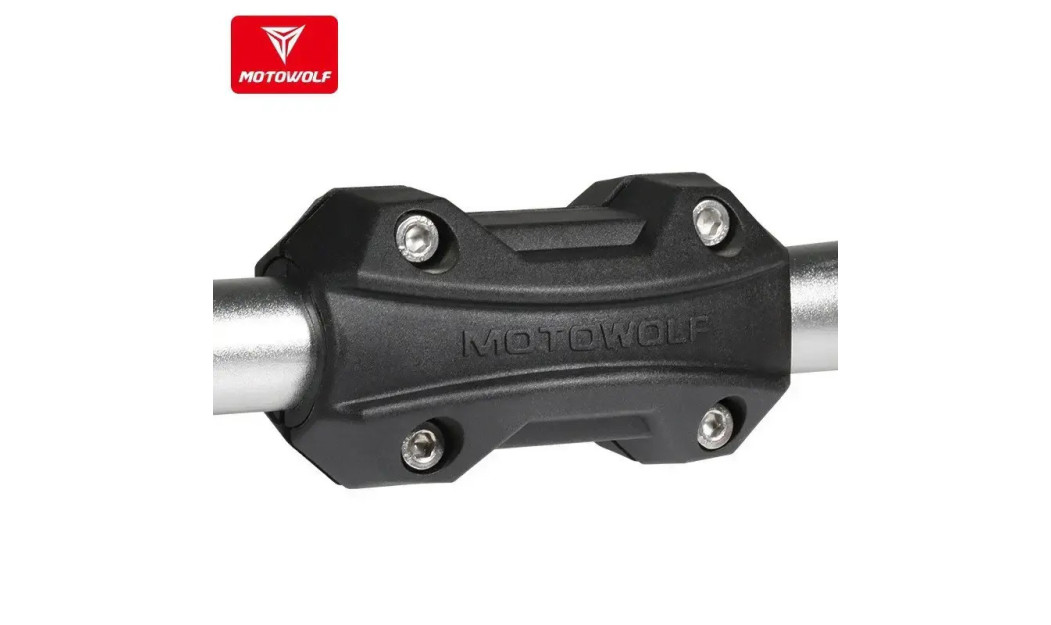 MOTOWOLF BUMPER PROTECTIVE BLOCK ΠΡΟΣΤΑΤΕΥΤΙΚΑ ΓΙΑ ΚΑΓΚΕΛΑ ΜΟΤΟΣΙΚΛΕΤΑΣ ΜΑΥΡΑ ΣΕΤ 2 ΤΕΜ. 