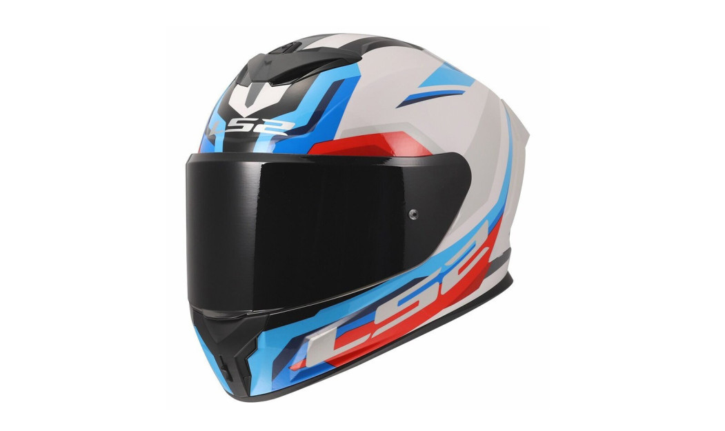LS2 RAPID III HYPER FF820 ΚΡΑΝΟΣ FULL FACE BLUE RED WHITE