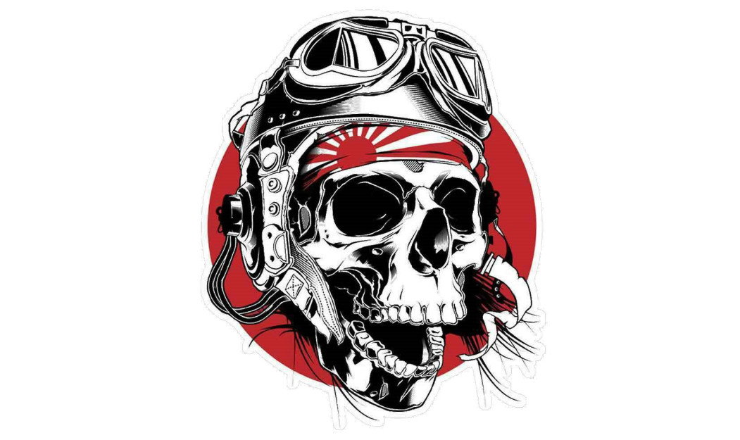 ΜΟΤΟ JAPAN SKULL RIDER ΑΥΤΟΚΟΛΛΗΤΟ ΣΜΑΛΤΟΥ 