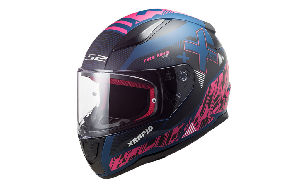 LS2 RAPID II XTREET ΚΡΑΝΟΣ FULL FACE MATT BLUE PURPLE