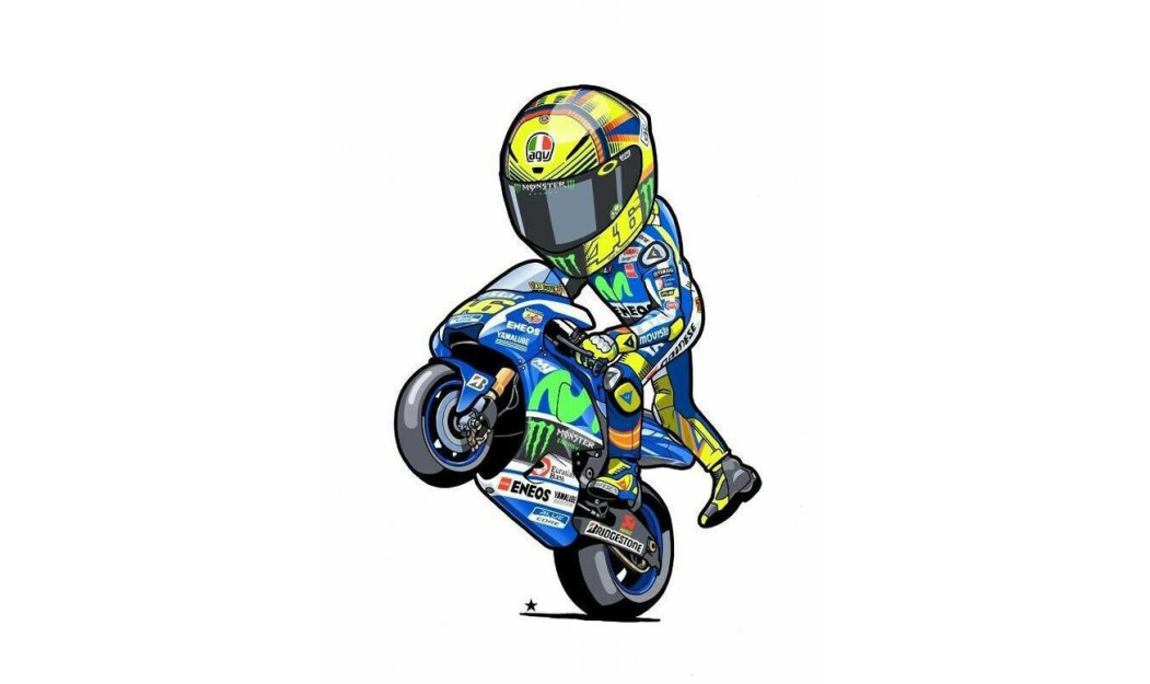 MOTO ROSSI 46 VR46 ΑΥΤΟΚΟΛΛΗΤΟ ΣΜΑΛΤΟΥ 