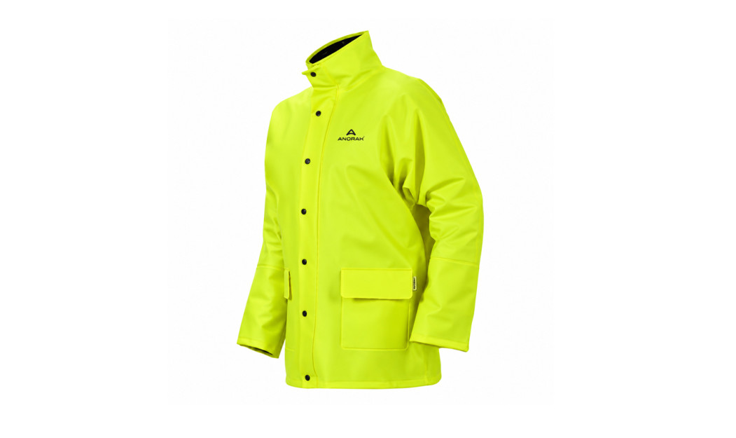ANORAK ΝΙΤΣΕΡΑΔΑ ΑΔΙΑΒΡΟΧΟ ΜΠΟΥΦΑΝ FLUO YELLOW