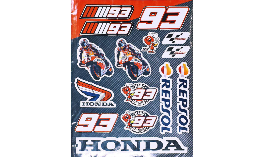 ΑΥΤΟΚΟΛΛΗΤΑ HONDA MOTO GP MARC MARQUEZ STICKER COLLECTION