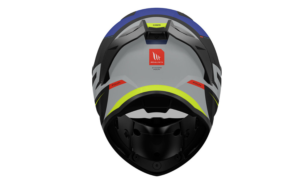 MT STINGER 2 POUN B6 ΚΡΑΝΟΣ FULL FACE BLACK/ BLUE MATT