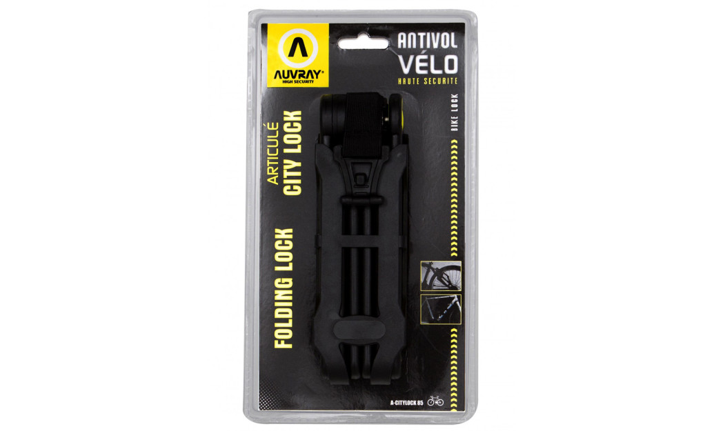 AUVRAY ANTIVOL VELO CITY LOCK ACL-85 ΠΤΥΣΣΟΜΕΝΗ ΚΛΕΙΔΑΡΙΑ ΠΟΔΗΛΑΤΟΥ 85CM 